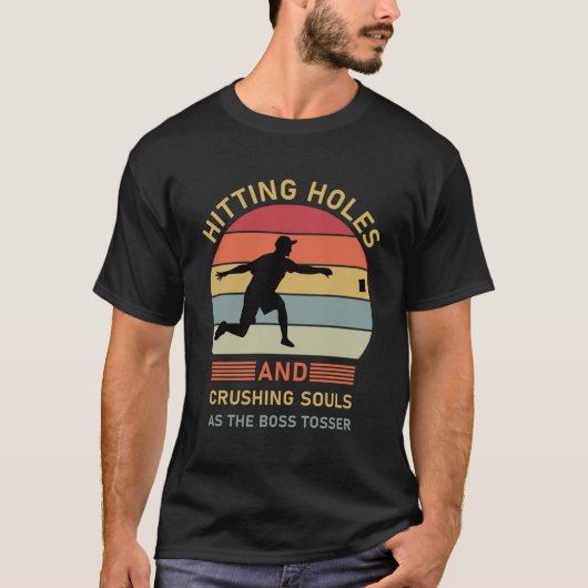 穴を掘って魂を砕く - コーンホール Tシャツ (正面)