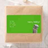 穴を掘るフクロウ ラベル (インサイチュ)