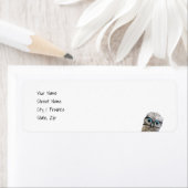 穴を掘るフクロウ ラベル (インサイチュ)