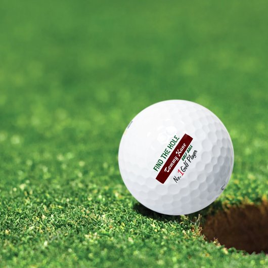 穴を見つけパーソナライズされたる ゴルフボール