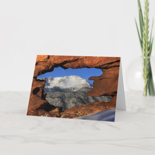 穴を通した穂先のピーク カード (正面)