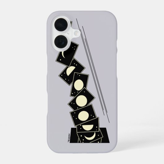 穴を通り抜ける時間 iPhone 16ケース (裏面)
