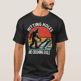 穴を開けて魂を潰すコーンホおもしろいール Tシャツ