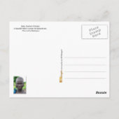 穴を開けられた耳を搭載するMursiの美しい女性 ポストカード (裏面)