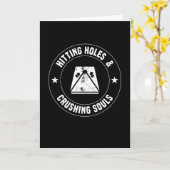 穴を開けるコーンホールで魂を砕く カード (黄色い花)