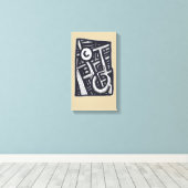 穴を開ける？ キャンバスプリント (インサイチュ (ウッドフロア))