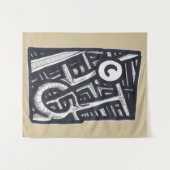 穴を開ける？ タペストリー (正面(横))