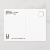 穴を開ける？ ポストカード (裏面)