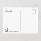 穴を開ける？ ポストカード (裏面)