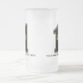 穴を1つにカスタマイズ可能 フロストグラスビールジョッキ (中央)