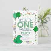 穴インOne Par-Tee誕生祝い5 招待状 (スタンド正面)