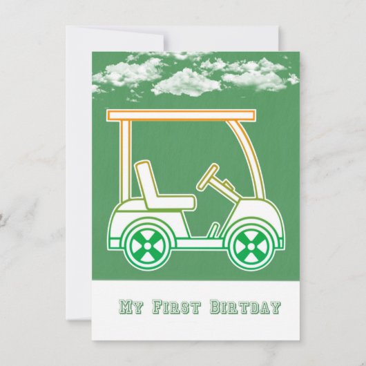 穴インOne Par-Tee誕生祝い5 招待状 (裏面)