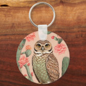 穴エレガント掘りフクロウ キーホルダー (裏面)