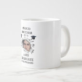 穴カスタム卒業写真名テンプレート ジャンボコーヒーマグカップ (正面右)