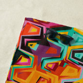 穴カラフルテクスチャ ビーチタオル (インサイチュ)