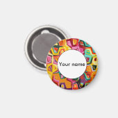 穴カラフルテクスチャ マグネット (正面/裏面)