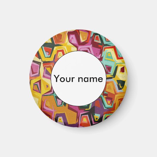 穴カラフルテクスチャ マグネット (正面)