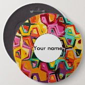 穴カラフルテクスチャ 缶バッジ (正面&裏面)