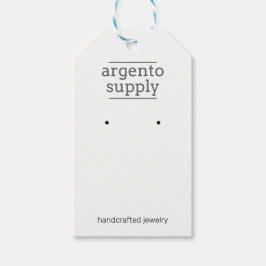 穴付きカスタマイズ可能つるなイヤリングカード ギフトタグ