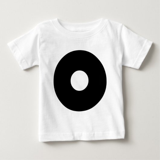 穴付き円02 ベビーTシャツ (正面)