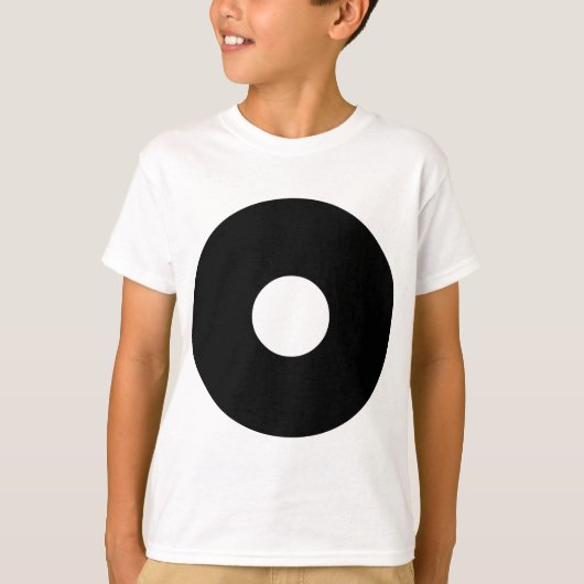 穴付き円02 Tシャツ (正面)