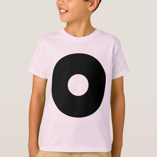 穴付き円02 Tシャツ (正面)
