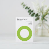 穴付き円 – 火星の緑 名刺 (スタンド正面)