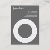 穴付き円 – 火星の緑 名刺 (裏面)