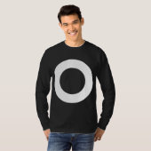 穴付き円 – 白 Tシャツ (正面フル)