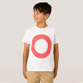 穴付き円 – 色 Tシャツ (正面フル)