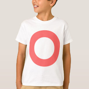 穴付き円 – 色 Tシャツ