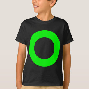 穴付き円 – 色 Tシャツ