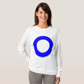 穴付き円 – 色 Tシャツ (正面フル)