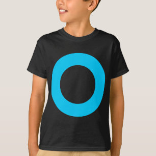 穴付き円 – 色 Tシャツ
