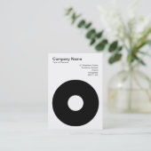 穴付き円II 名刺 (スタンド正面)