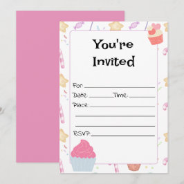 穴埋め誕生日招待状 招待状