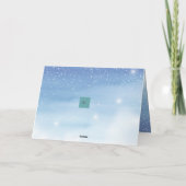 穴子のイエスはクリスマスを折った カード (裏面)