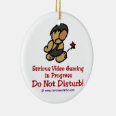 穴居人のビデオゲーム セラミックオーナメント (右)