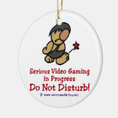 穴居人のビデオゲーム セラミックオーナメント (左)