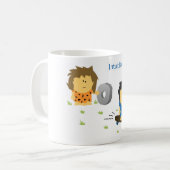 穴居人のマグ コーヒーマグカップ (正面左)