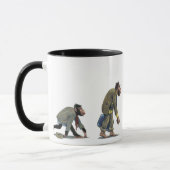 穴居人のマグ マグカップ (左)