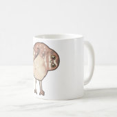 穴居型フクロウの芸術 コーヒーマグカップ (正面右)
