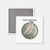 穴居性フクロウ マグネット (正面/裏面)