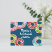 穴感謝していドーナツパーソナライズされた ポストカード (スタンド正面)