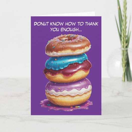 穴感謝してい束を甘くする サンキューカード (正面)