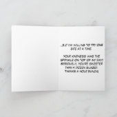 穴感謝してい束を甘くする サンキューカード (内部)