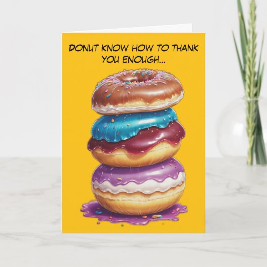 穴感謝してい束を甘くする サンキューカード (正面)