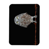 穴掘りフクロウ磁石 マグネット (縦)
