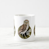 穴掘りフクロウ コーヒーマグカップ (中央)
