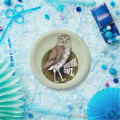 穴掘りフクロウ ペーパープレート (パーティー)